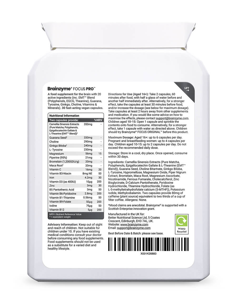 Brainzyme Focus Pro