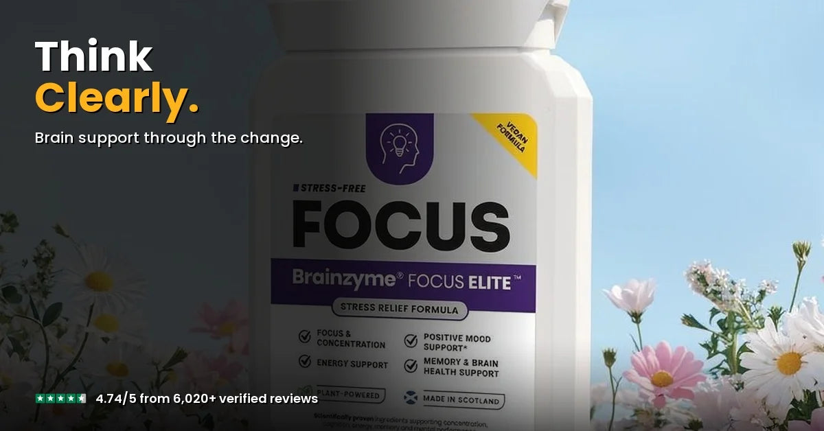 FOCUS ELITE — stress-free focus and positive mood support for women during hormonal shifts