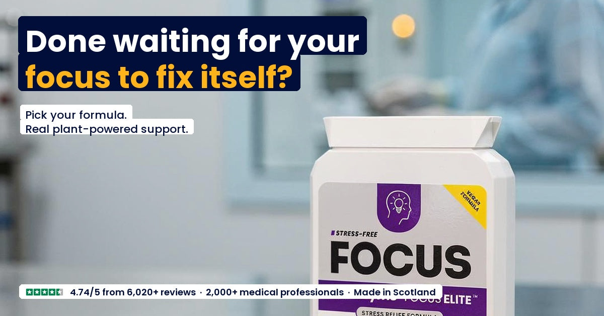 Ready to take charge of your focus? Choose your formula. Real plant-powered support.